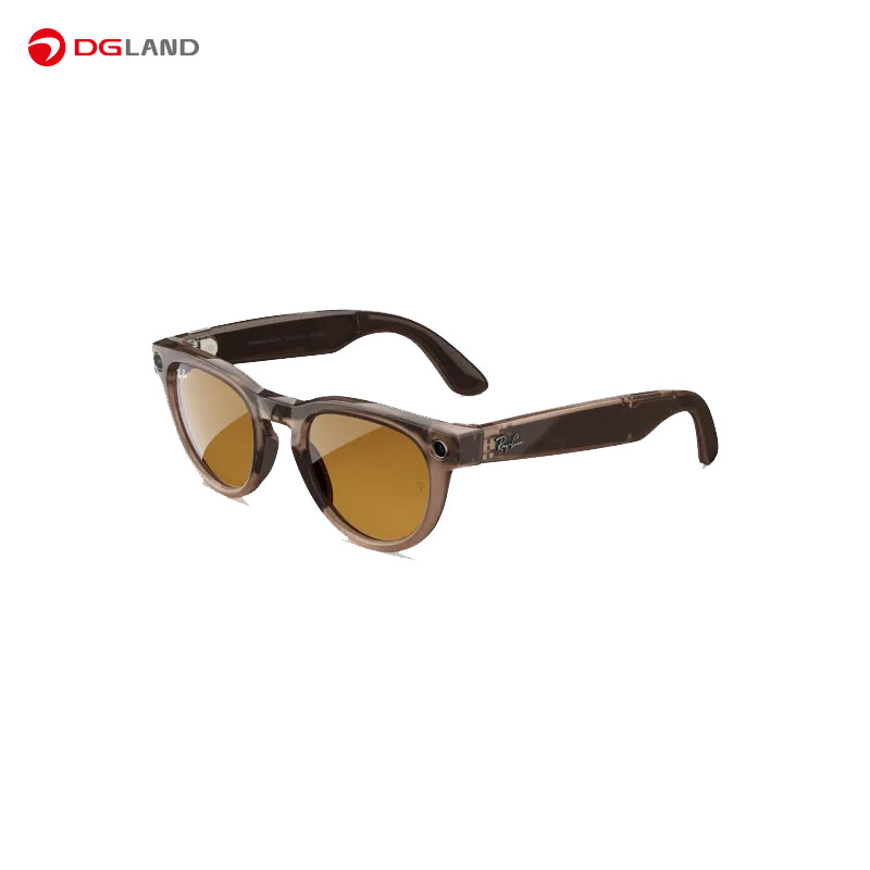 عینک هوشمند RayBan مدل Meta Headliner Shiny Warm Stone Transparent