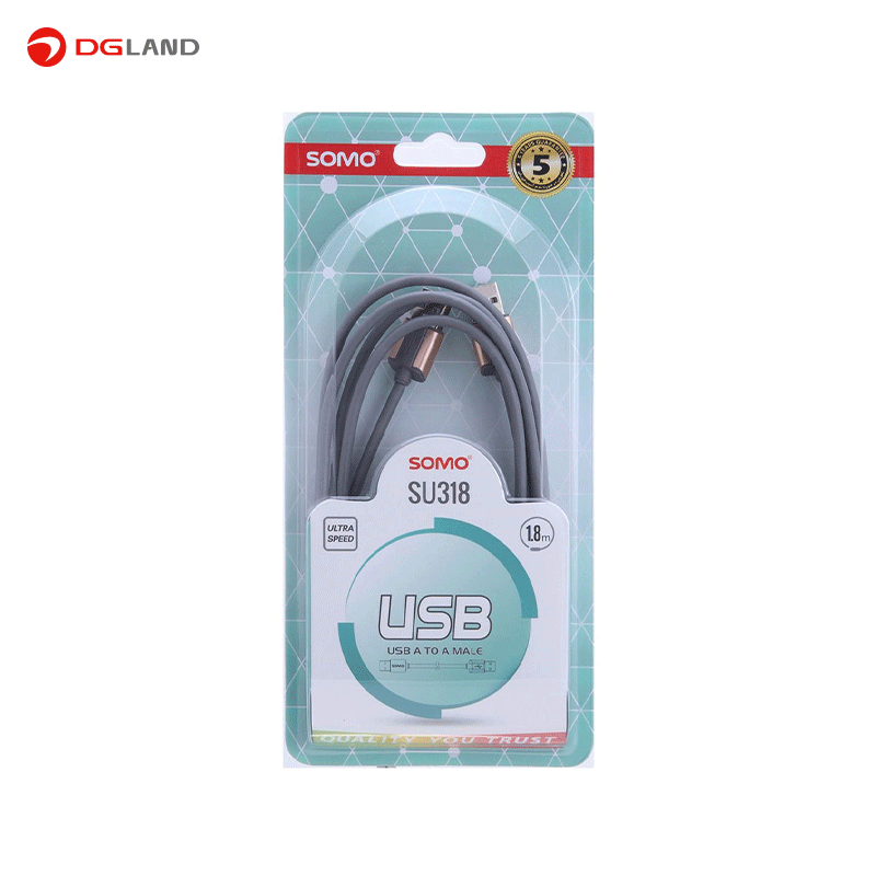 کابل تبدیل USB سومو مدل SU318 طول 1.8 متر
