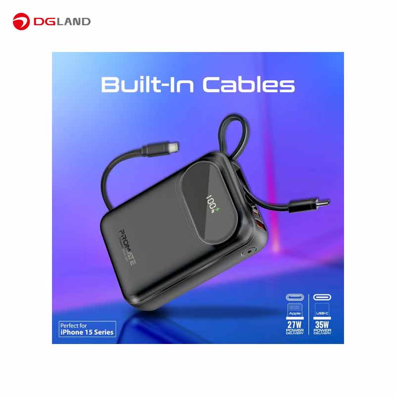 پاوربانک پرومیت مدل POWERPOD-20 ظرفیت 20000 میلی‌آمپرساعت