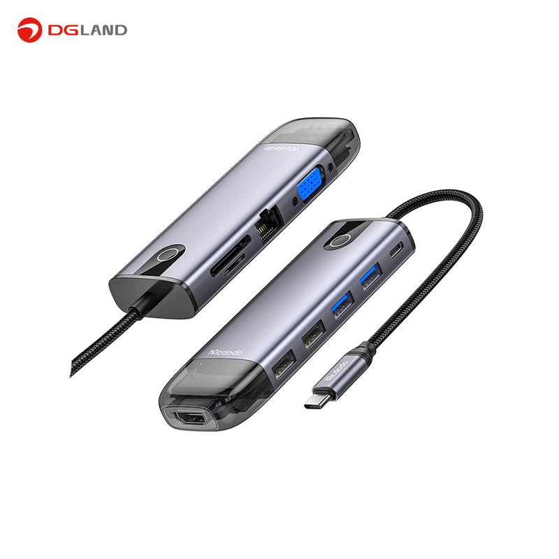 هاب 10 پورت USB-C مک دو دو مدل HU-7420