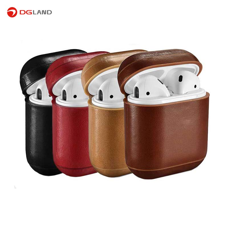 کاور محافظ چرمی ICARER مناسب برای کیس اپل Air Pods