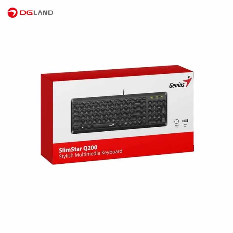 کیبورد جنیوس مدل SLIM STAR Q200
