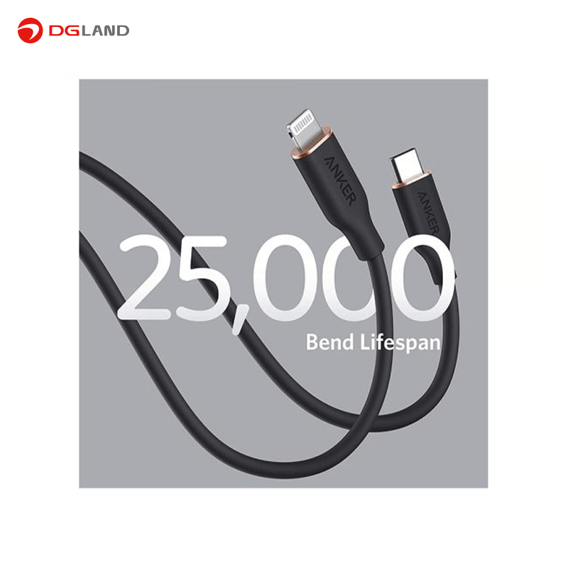 کابل شارژ تایپ سی به لایتنینگ انکر مدل PowerLine III Flow A8662 طول 90 سانتی متر
