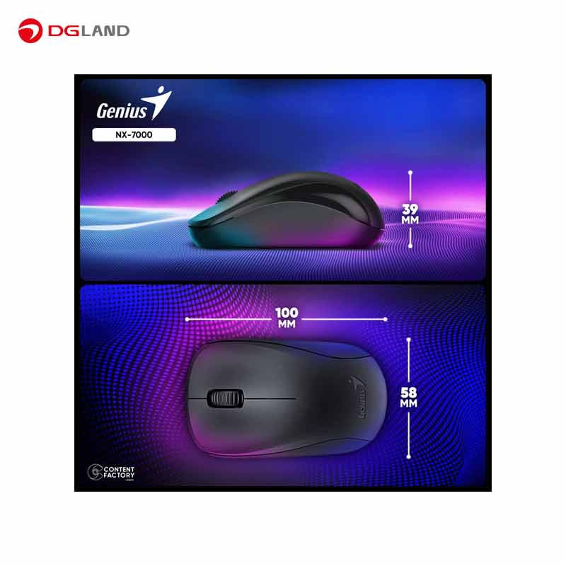 ماوس بی سیم جنیوس مدل NX-7000