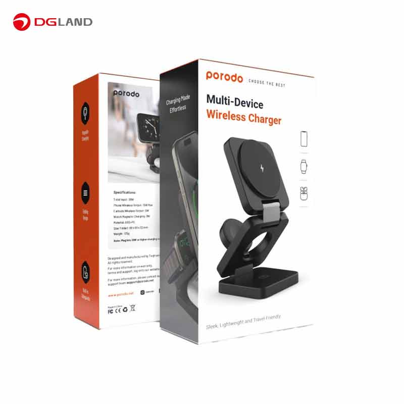 پایه نگهدارنده شارژر گوشی موبایل پرودو مدل PD-3N1MWFC