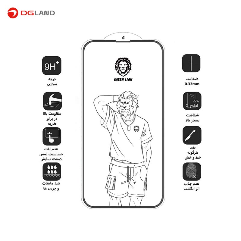 محافظ صفحه نمایش گرین مدل Silicone-Plus مناسب برای گوشی موبایل اپل iPhone 13 Pro Max