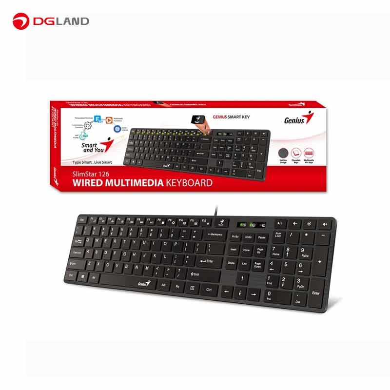 کیبورد جنیوس مدل SlimStar 126