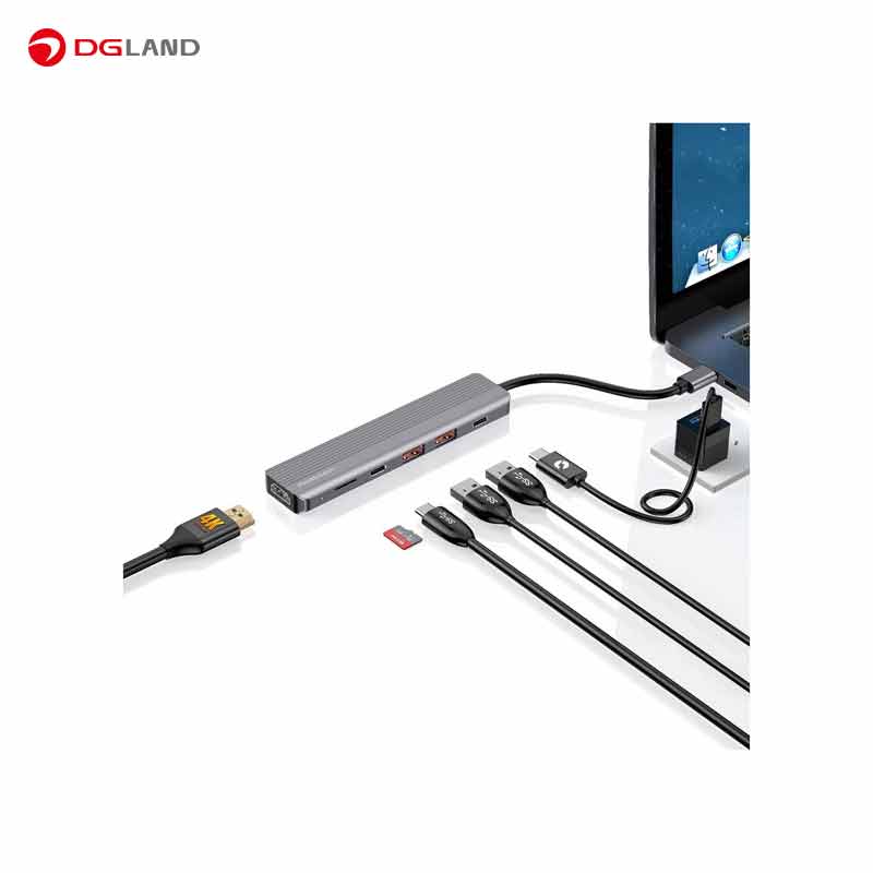 هاب 6 پورت USB-C پاورولوژی مدل P61hbcgy