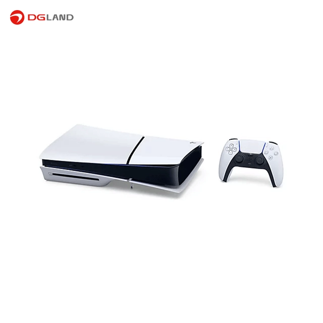 کنسول بازی سونی مدل Playstation 5 Slim Standard Drive ظرفیت 1 ترابایت سری 2016 - اروپا به همراه دسته اضافه سفید