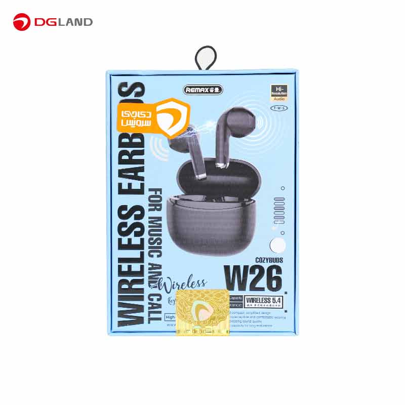 هدفون بلوتوثی ریمکس مدل COZYBUDS W26