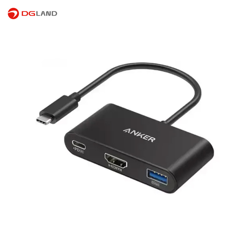 هاب 3 پورت انکر مدل PowerExpand 3-in-1 USB-C Hub A8339