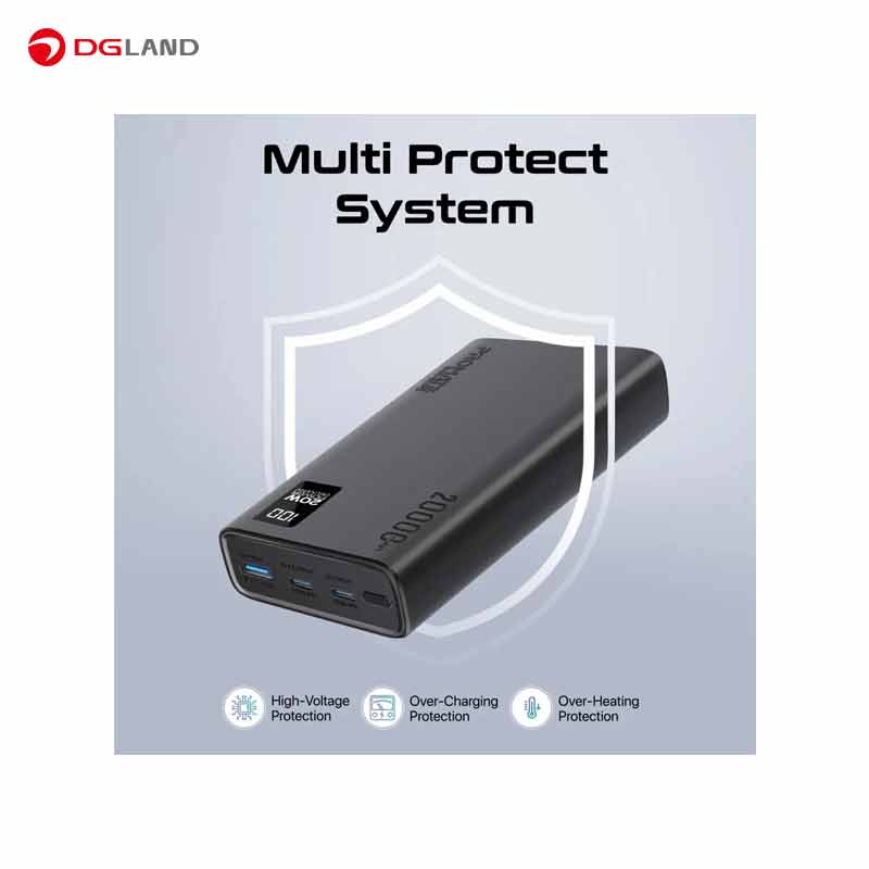 پاوربانک پرومیت مدل BOLT-20PD ظرفیت 20000 میلی آمپر ساعت