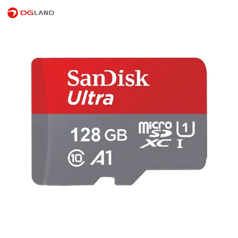کارت حافظه microSDXC سن دیسک مدل Ultra A1 کلاس 10 استاندارد UHS-I سرعت 120MBps ظرفیت 128 گیگابایت