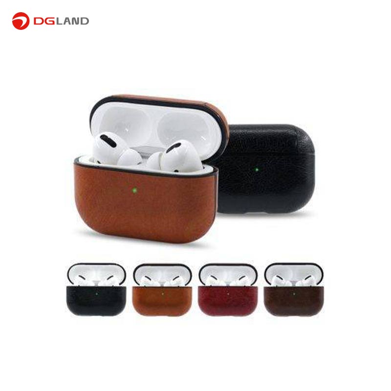 کاور محافظ چرمی ICARER مناسب برای کیس اپل Air Pods