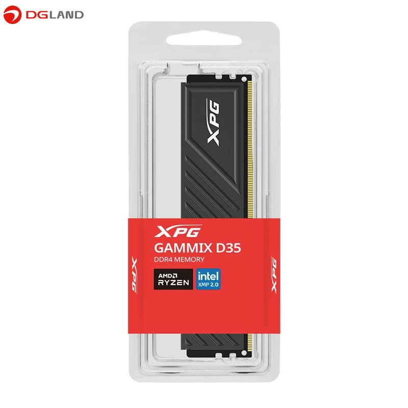 رم کامپیوتر DDR4 تک کاناله 3200 مگاهرتز CL16 ایکس پی جی مدل Gammix D35 ظرفیت 8 گیگابایت