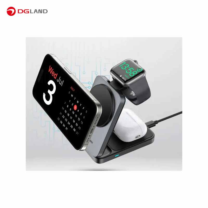 شارژر وایرلس مگنتی رومیزی 15 وات پاورولوژی مدل  PWCUQC033