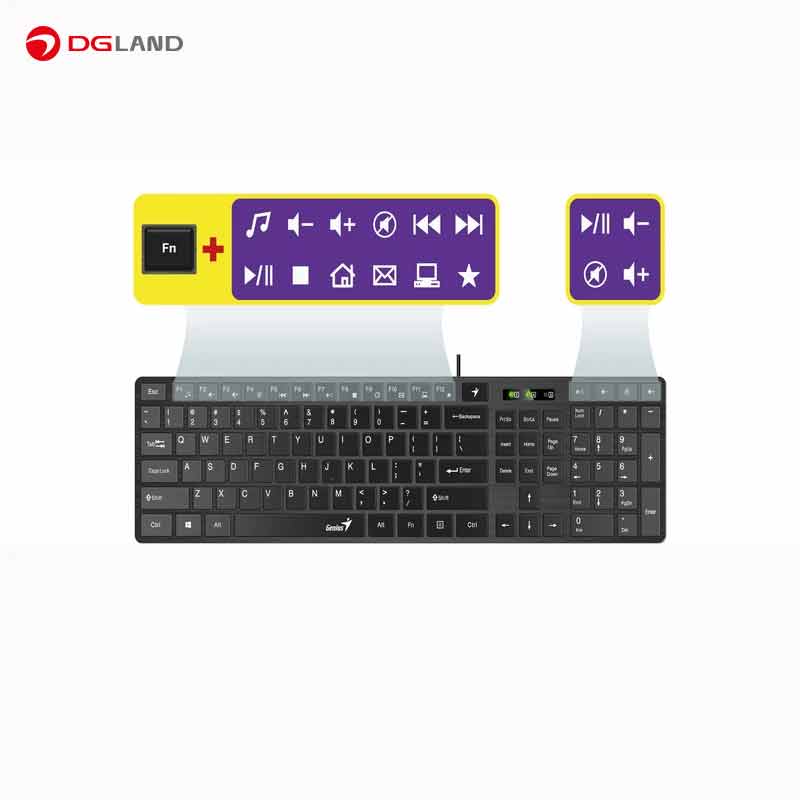کیبورد جنیوس مدل SlimStar 126