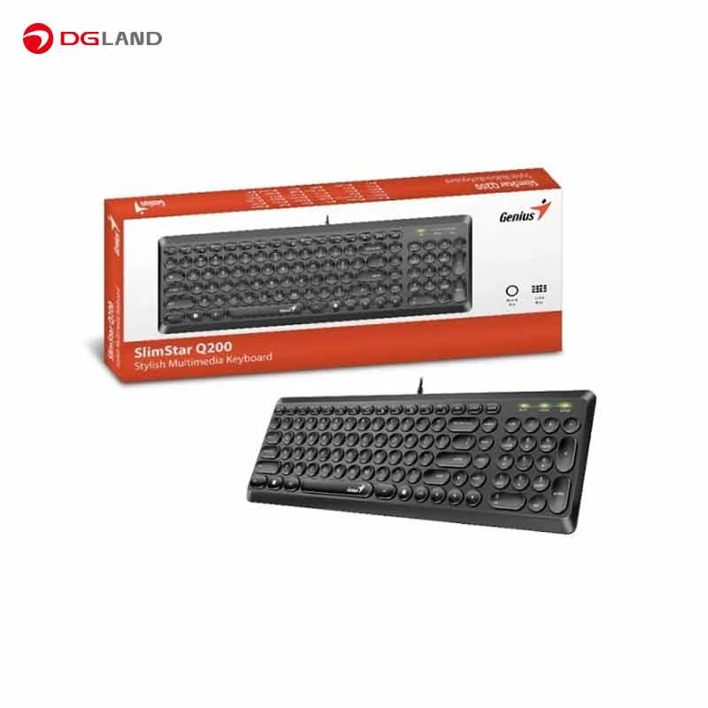 کیبورد جنیوس مدل SLIM STAR Q200
