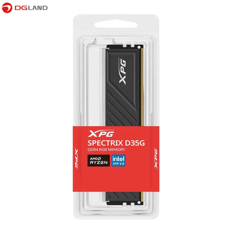 رم کامپیوتر DDR4 تک کاناله 3600 مگاهرتز CL18 ایکس پی جی مدل Spectrix D35G ظرفیت 16 گیگابایت