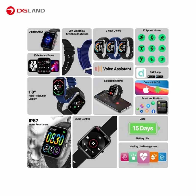 ساعت هوشمند پرومیت مدل XWATCH-B18 