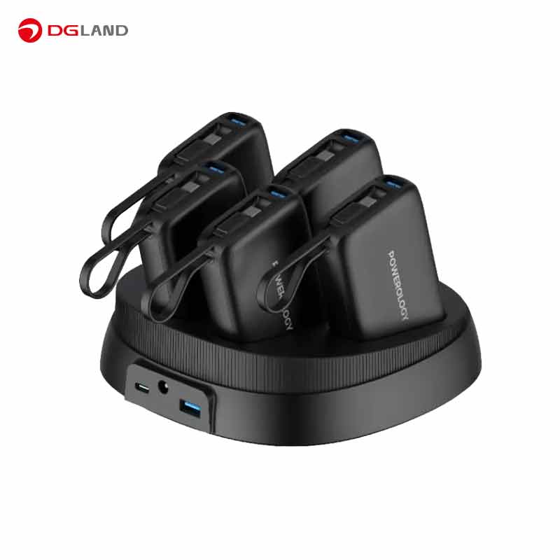 داک پاوربانک پاورولوژی مدل   Station x5 ظرفیت 10000 میلی آمپر ساعت