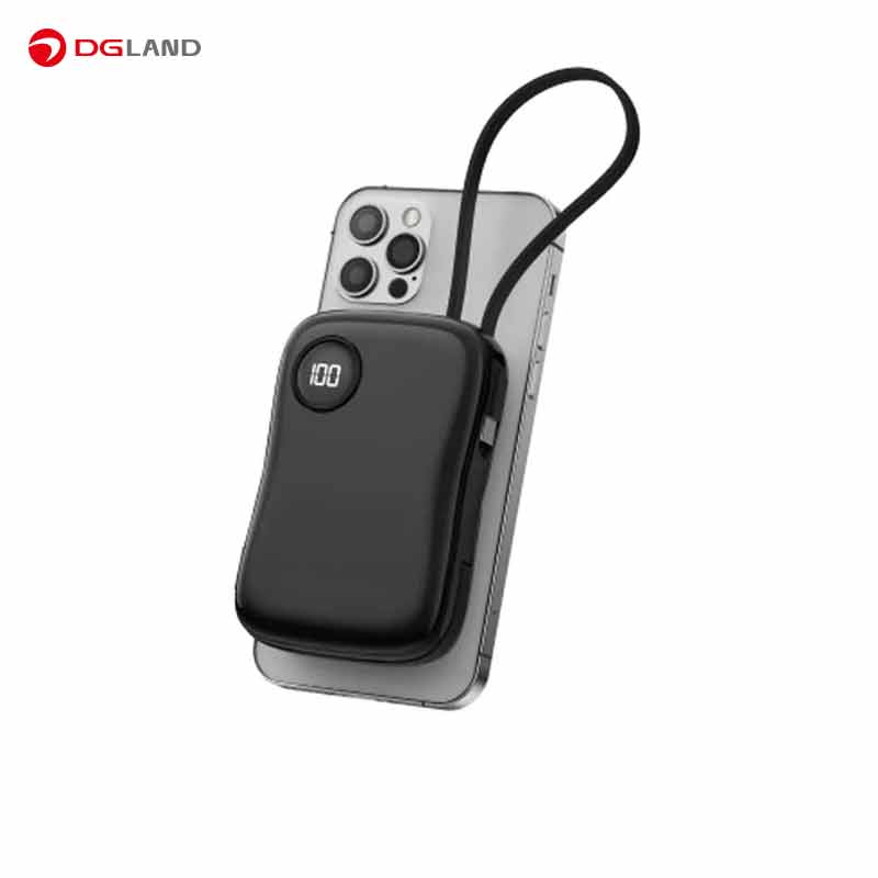 پاوربانک 30W گرین لاین مدل MagPulse ظرفیت 10000 میلی آمپر ساعت
