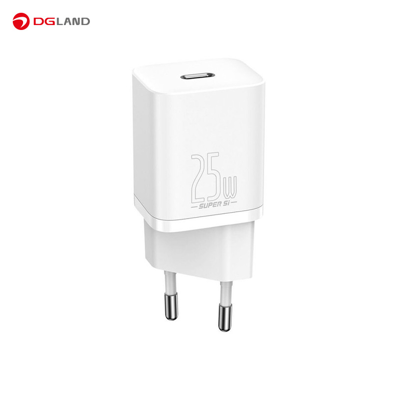 شارژر دیواری 25 وات باسئوس مدل TZCCSUP-L02 به همراه کابل تایپ سی به تایپ سی  به طول 1 متر