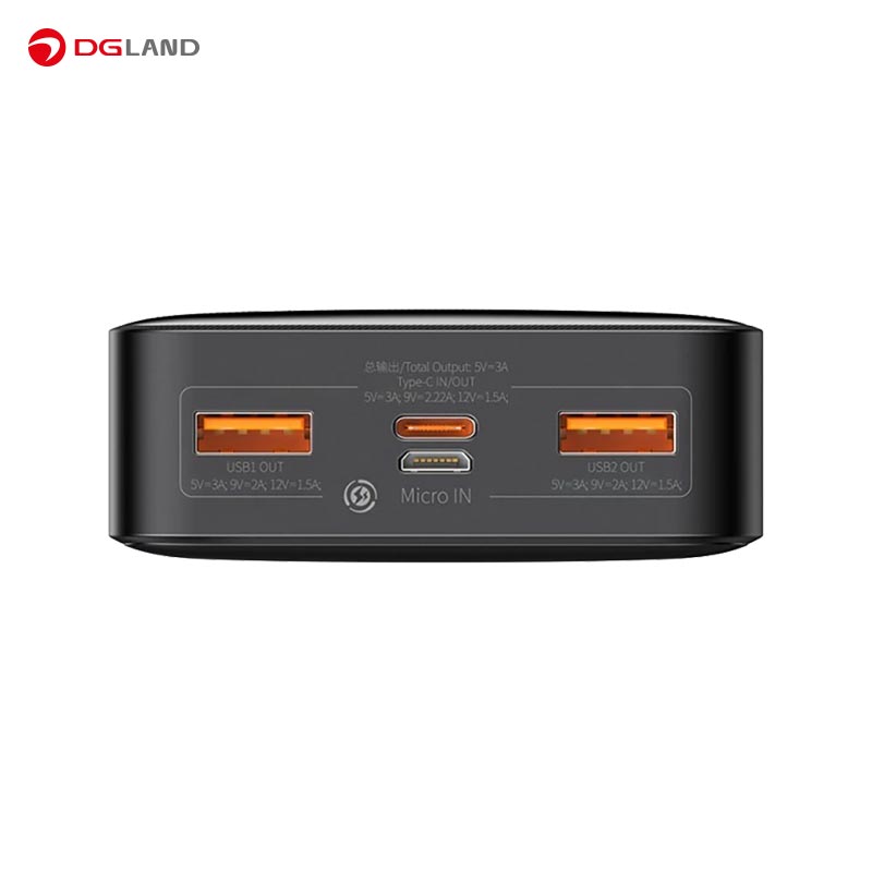 پاور بانک باسئوس مدل PPBD050302 ظرفیت 200000 میلی آمپر ساعت