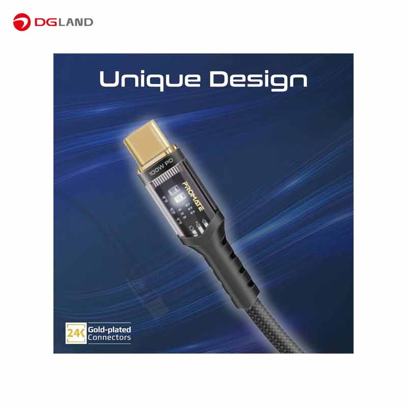 کابل USB-C پرومیت مدل LUCIDLINE-CC120 طول 1.2 متر