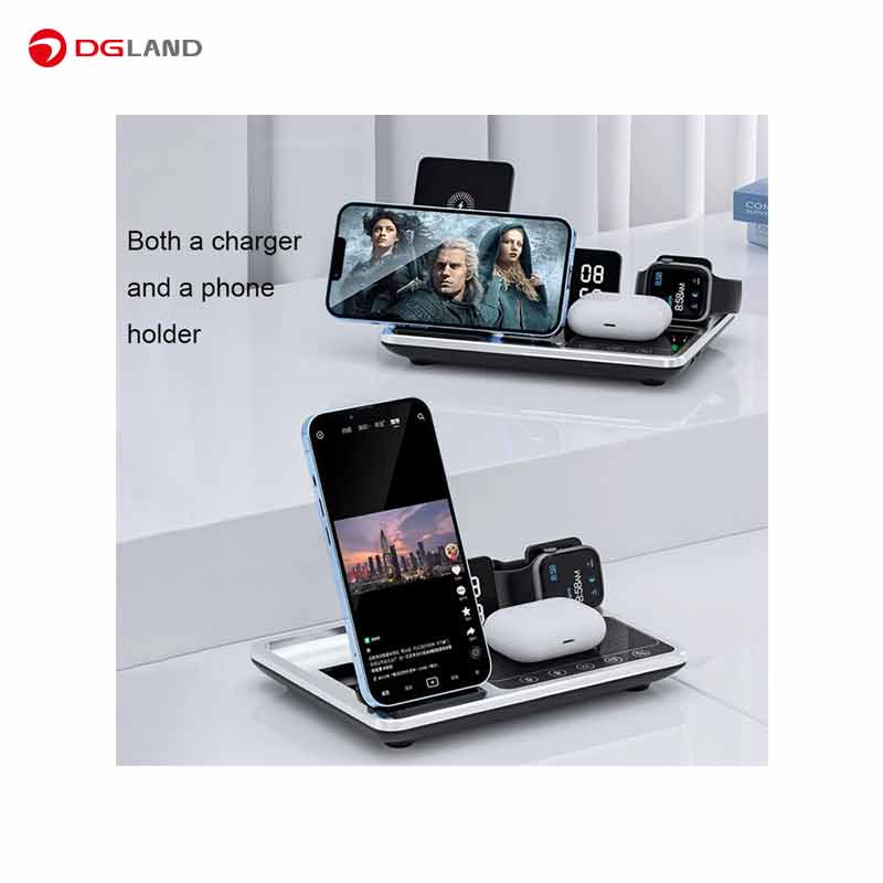 شارژر رومیزی گرین لاین مدل Wireless-Ch station 4 in 1