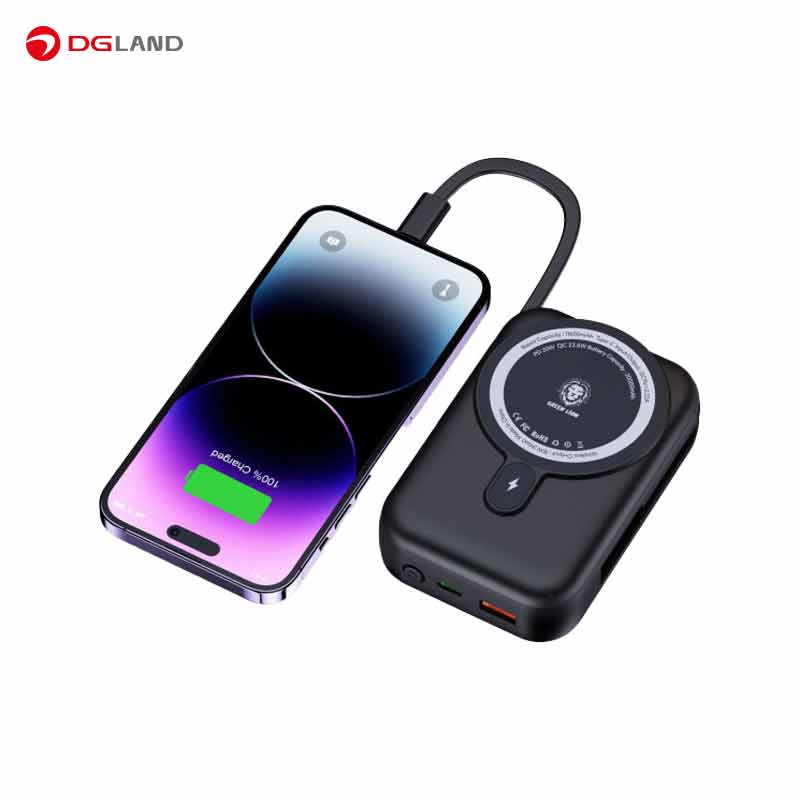پاور بانک گرین لاین مدل GNMPB10KTC - Monaco Magsafe ظرفیت 10000 میلی آمپر ساعت