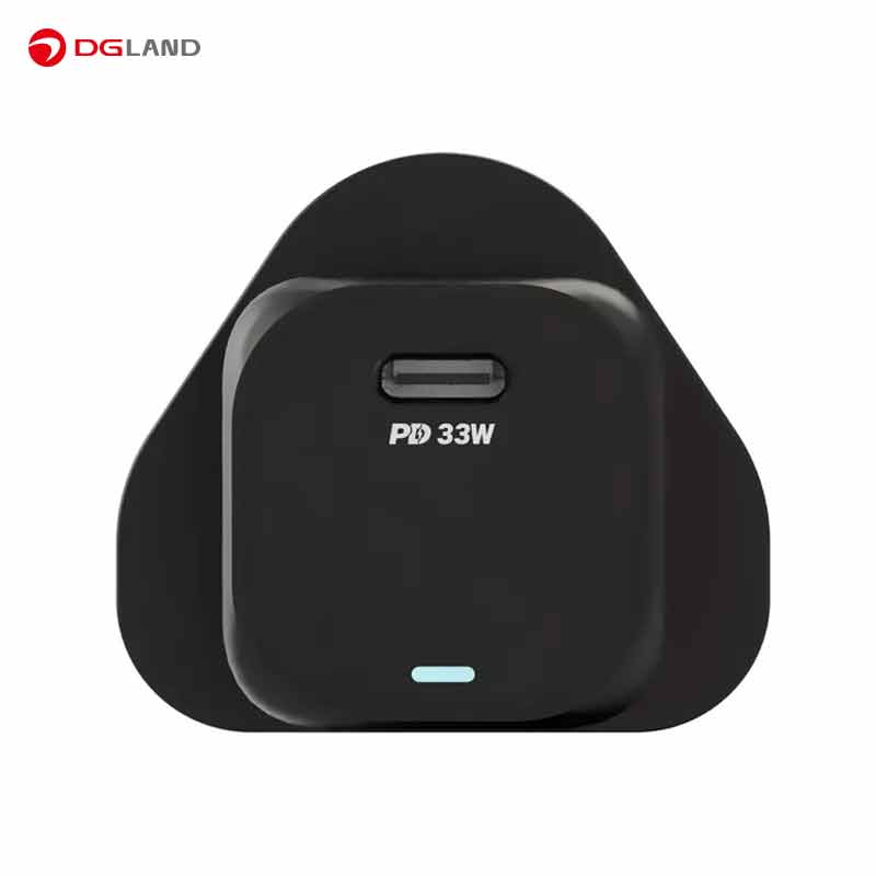 شارژر دیواری 33 وات  پاورولوژی مدل  GaN PD PWCUQC010 به همراه کابل Type-C به Lightning