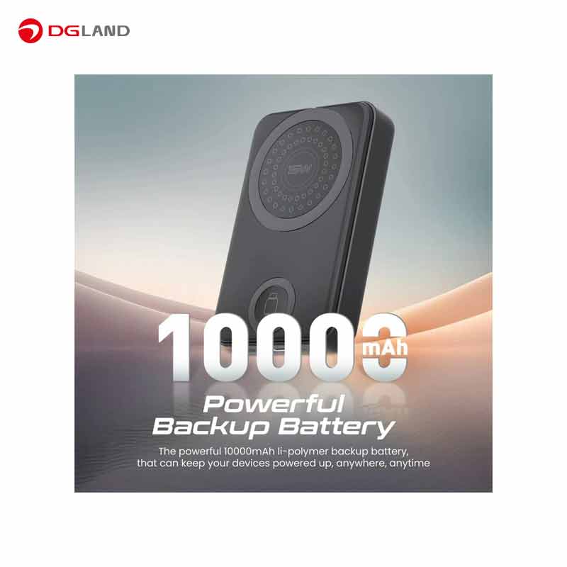 پاوربانک پرومیت مدل POWERMAG-TRIO ظرفیت 10000 میلی‌آمپر ساعت