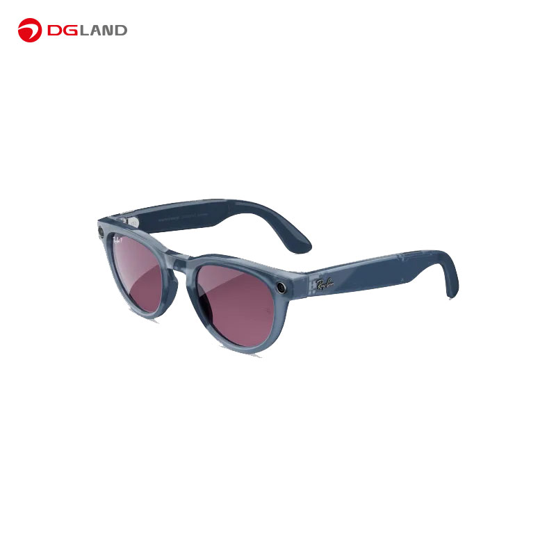 عینک هوشمند RayBan مدل Meta Headliner Shiny Jeans Transparent