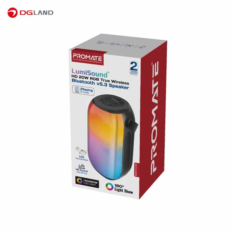 اسپیکر بلوتوثی قابل حمل پرومیت مدل SPECTRO-20