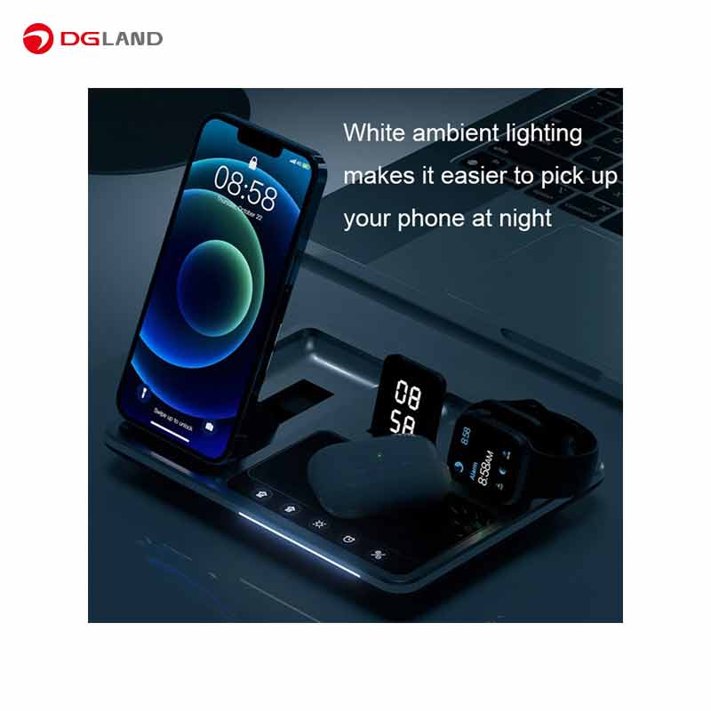 شارژر رومیزی گرین لاین مدل Wireless-Ch station 4 in 1