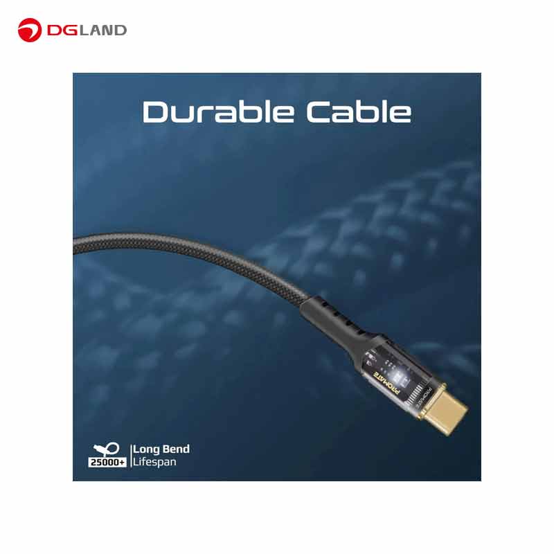 کابل USB-C پرومیت مدل LUCIDLINE-CC120 طول 1.2 متر