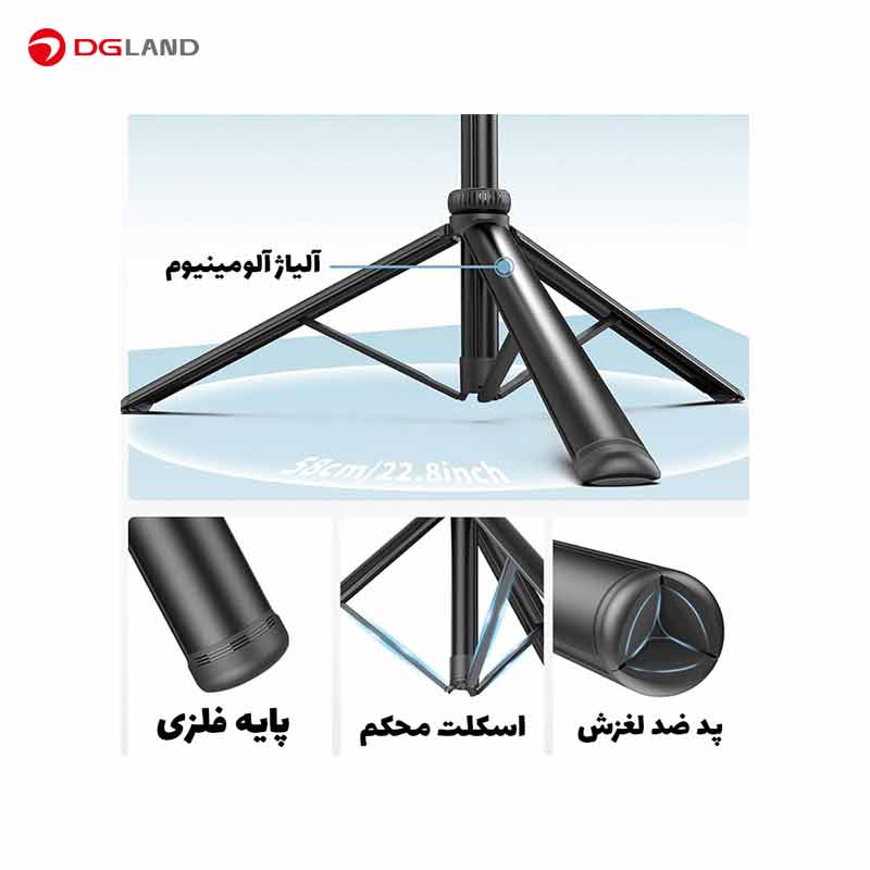  پایه نگهدانده موبایل و دوربین گرین لاین مدل Extendable Selfie Stick Tripod GL-SSK03