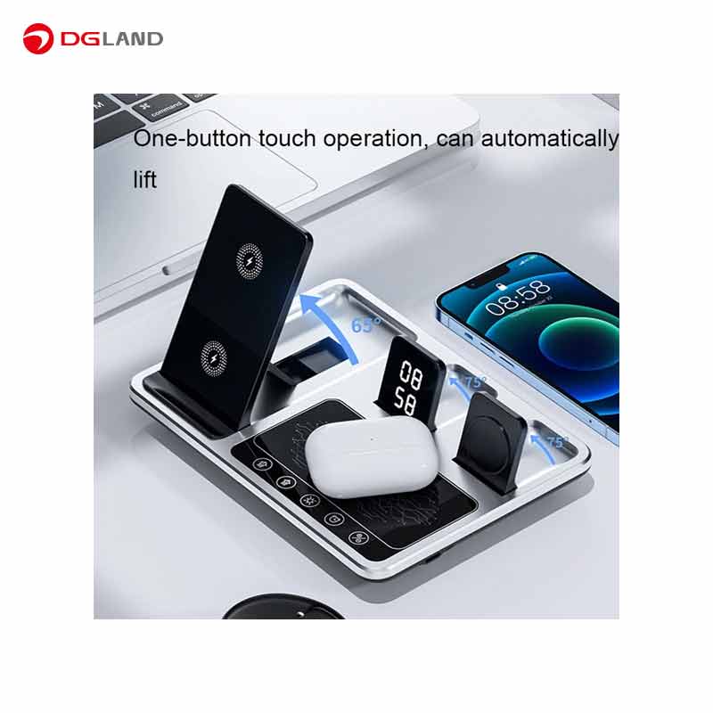 شارژر رومیزی گرین لاین مدل Wireless-Ch station 4 in 1