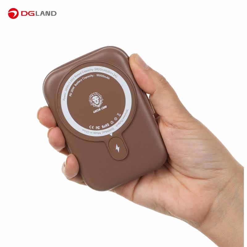 پاور بانک 20W گرین لاین مدل GNMPB10KTCCGD ظرفیت 10000 میلی آمپر ساعت