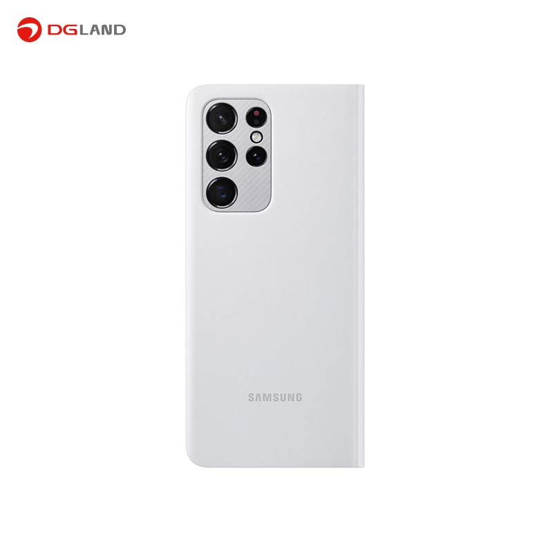 کیف کلاسوری سامسونگ مدل Clear View Cover مناسب برای گوشی موبایل سامسونگ Galaxy S21 Ultra به همراه قلم نوری