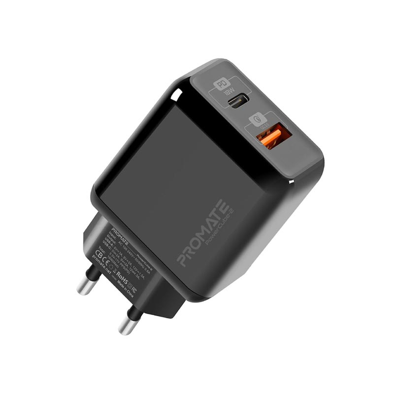 شارژر دیواری 18 وات  پرومیت مدل PowerCube-2-UK