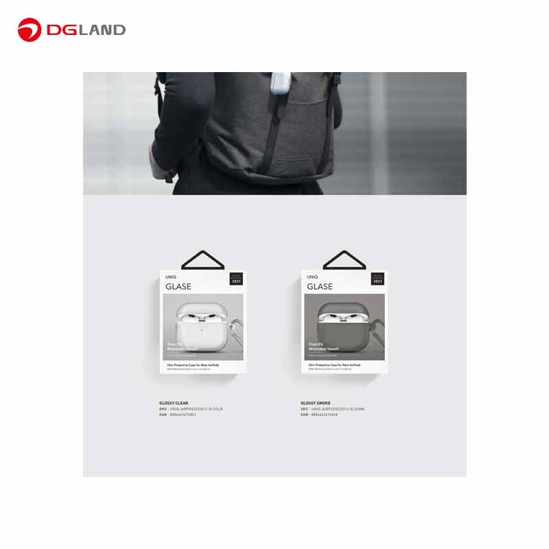 کاور یونیک مدل Glase  Airpods 2021 مناسب برای Airpods 3 