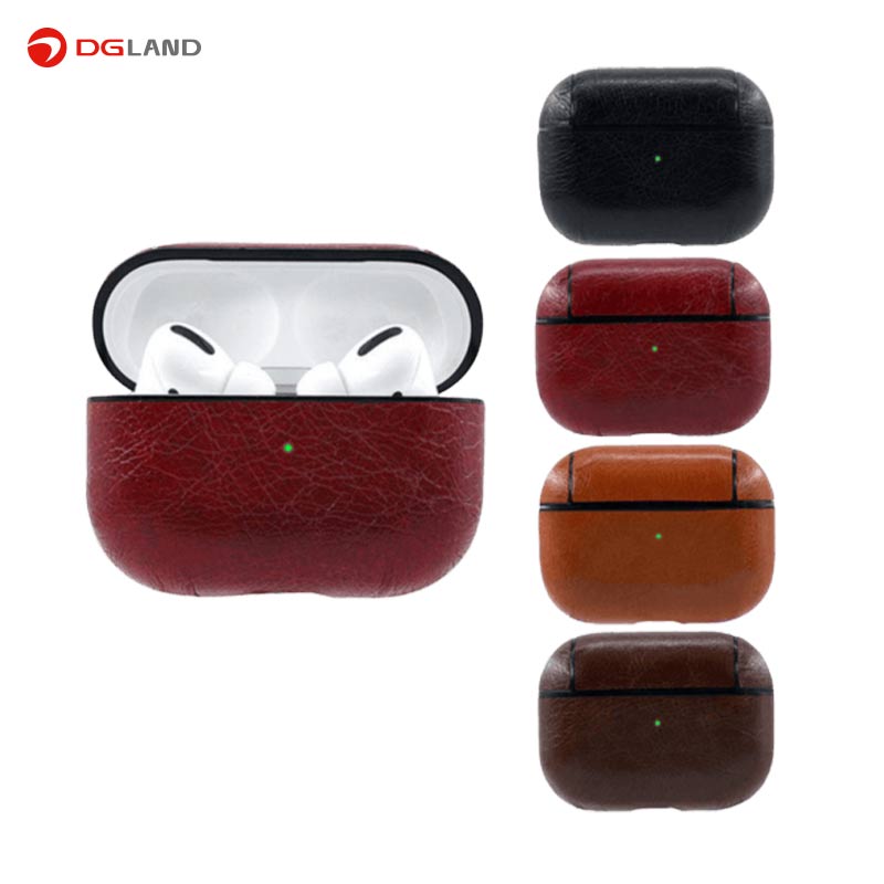 کاور محافظ چرمی ICARER مناسب برای کیس اپل Air Pods