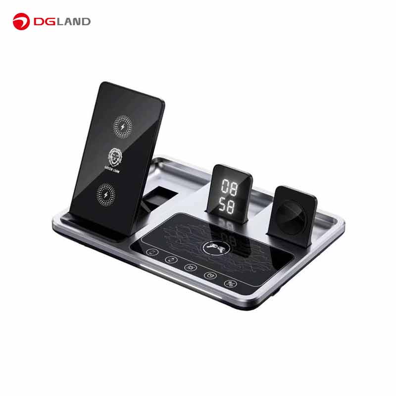 شارژر رومیزی گرین لاین مدل Wireless-Ch station 4 in 1