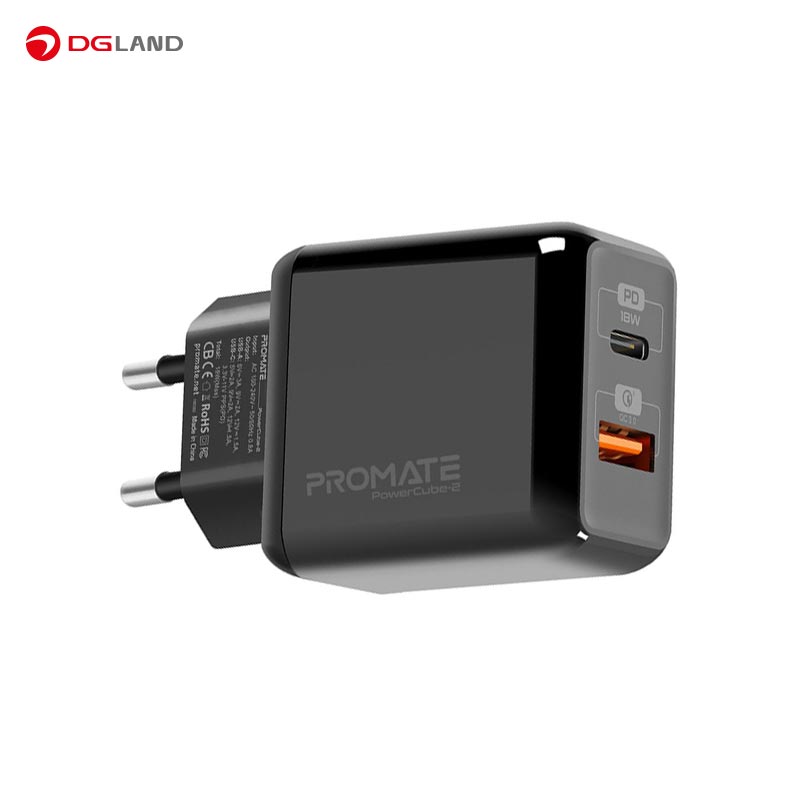 شارژر دیواری 18 وات  پرومیت مدل PowerCube-2-UK