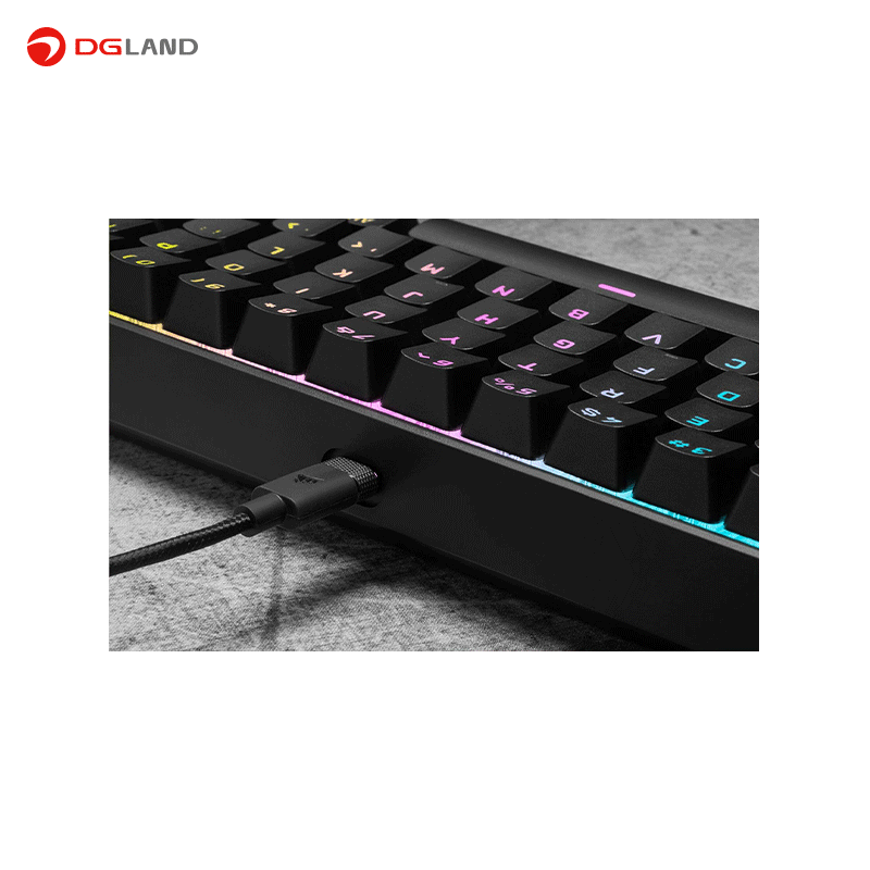 کیبورد مخصوص بازی کورسیر مدل K65 RGB MINI 60% CHERRY MX Speed