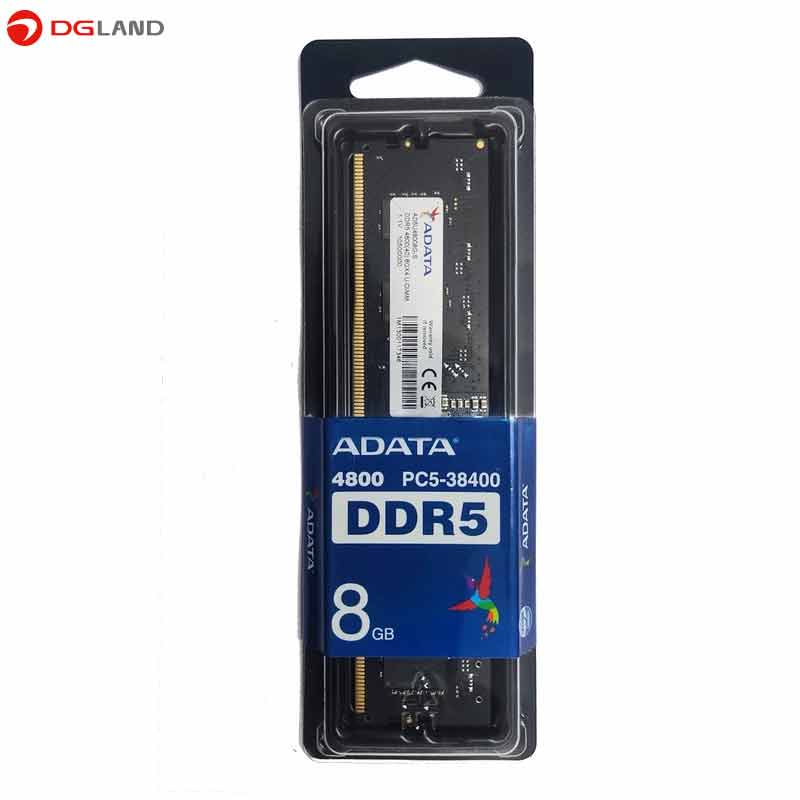 رم کامپیوتر DDR5 تک کاناله 4800 مگاهرتز CL40 ای دیتا مدل AD5U48008G-S ظرفیت 8 گیگابایت