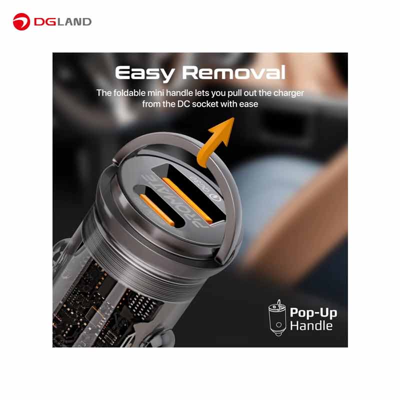 شارژر فندکی 65 وات پرومیت مدل TRANSDRIVE 
