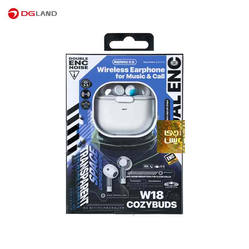 هدفون بلوتوثی ریمکس مدل COZY BUDS W18